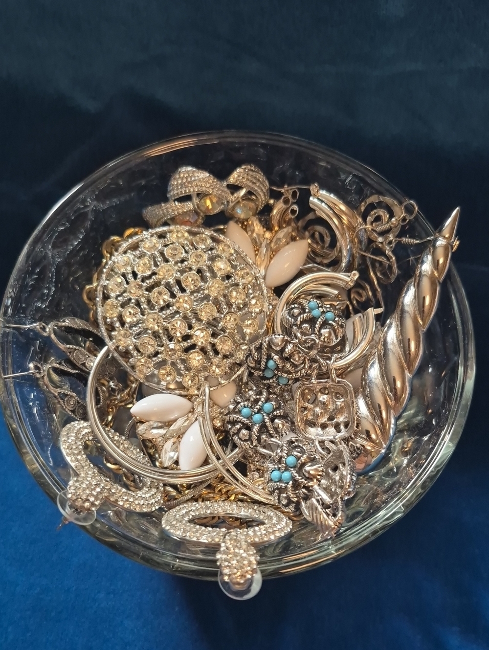 Gold and Silver Tone jewelry bowl